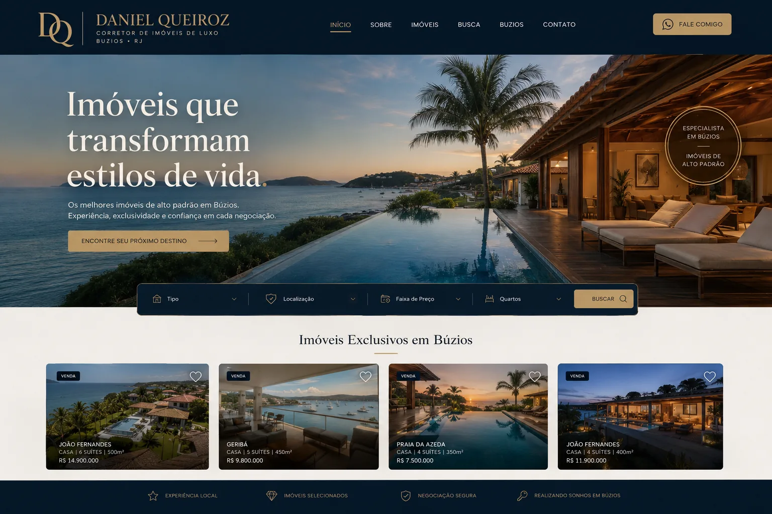Case Daniel Queiroz — Consultoria Imobiliária